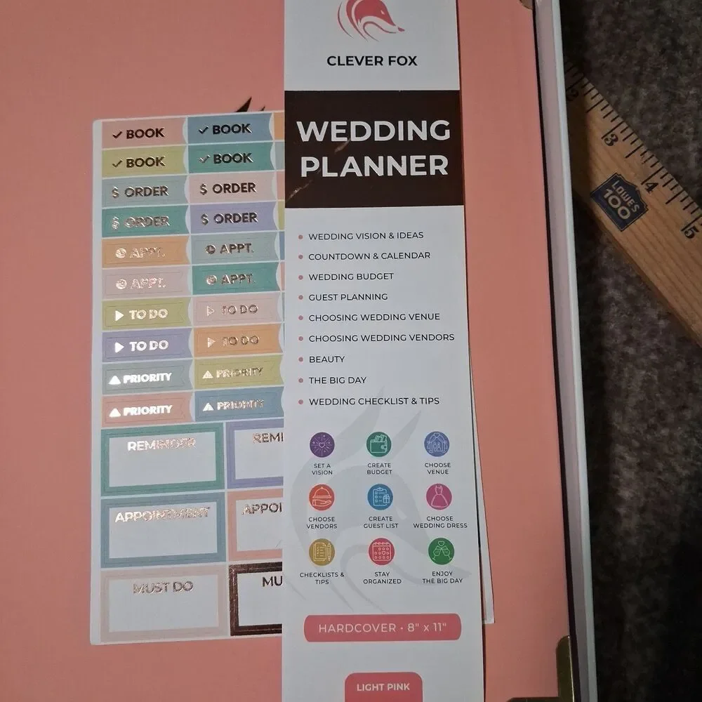 Clever Fox Wedding Planner – Notebook Organizer for Bride – Wedding Planning ...